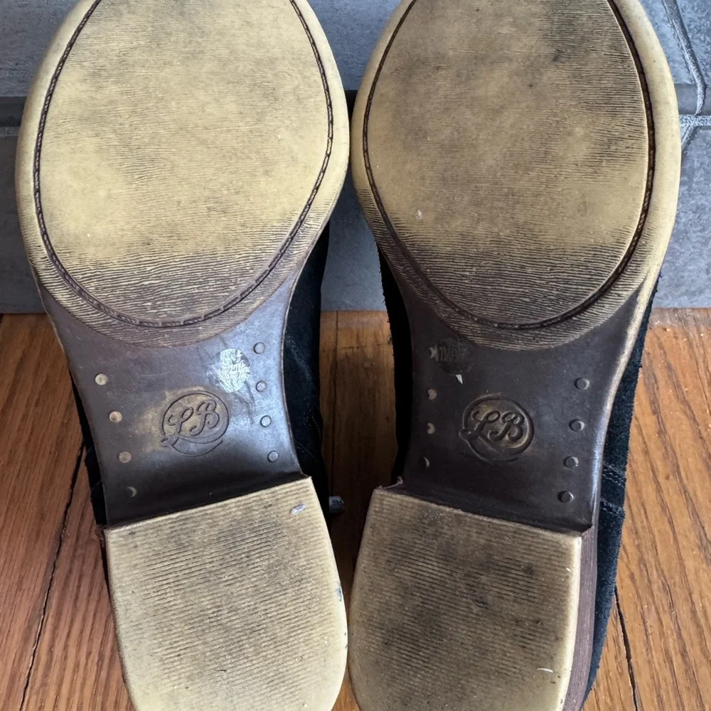Lucky Brand Black Suede Ankle Boots
